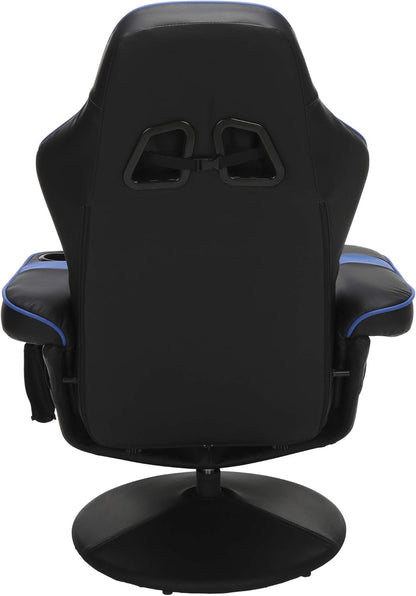 Gaming Recliner With Adjustable Leg Rest Cupholder