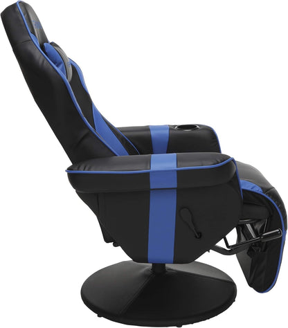 Gaming Recliner With Adjustable Leg Rest Cupholder