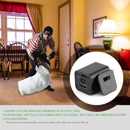 Hidden Camera USB Charger Home Security